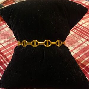 Gold Link Bangle Bracelet